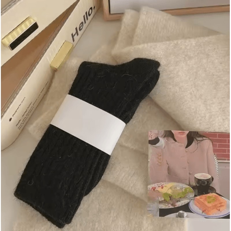 Womens Thermal Wool Socks Thick Cashmere Warm Long Winter Socks 8