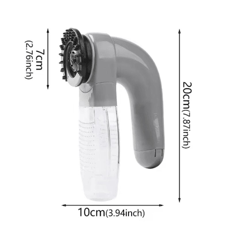 Portable Pet Hair Vacuum Grooming Brush With Electric Massage And Dual Cleaning Function 1