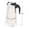 Stovetop Moka Pot Espresso Maker 469 Cup Italian Coffee Percolator 2