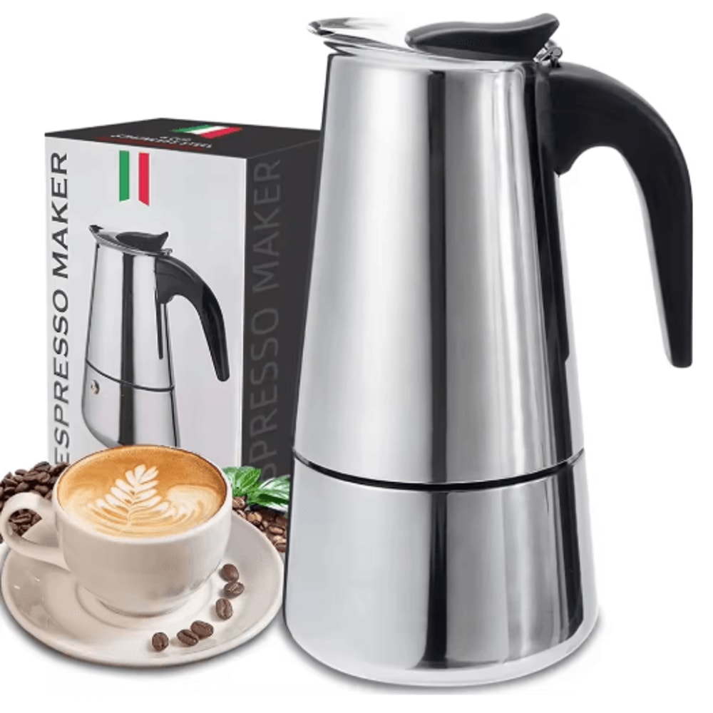 Stovetop Moka Pot Espresso Maker 469 Cup Italian Coffee Percolator 0