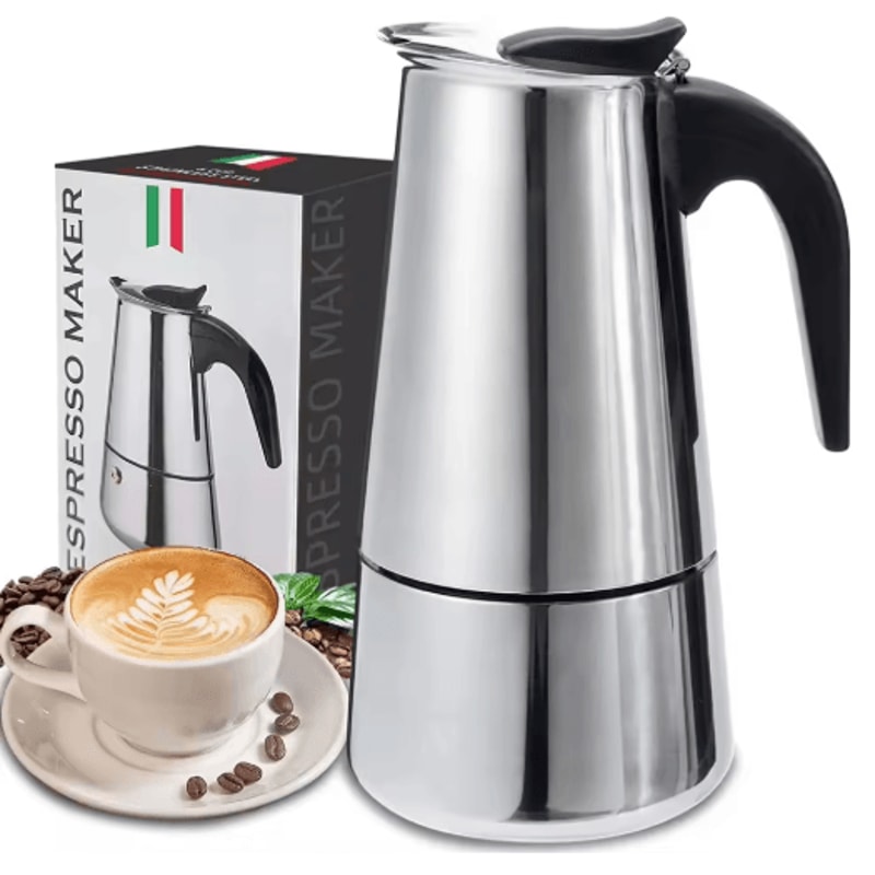 Stovetop Moka Pot Espresso Maker 469 Cup Italian Coffee Percolator 0