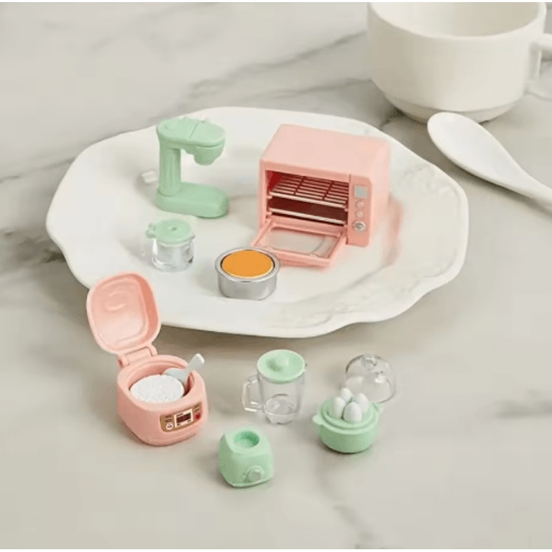 1is To12 Scale Mini Kitchen Playset With Microwave Rice Cooker Realistic Appliance 2