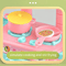 Mini Kitchen Counter Play Set DIY Pretend Cooking Toy With Food Tableware 7