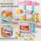 Mini Kitchen Counter Play Set DIY Pretend Cooking Toy With Food Tableware 0
