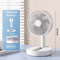 USB Foldable Mini Fan With 4 Speeds Timer Portable Rechargeable Table Fan 1