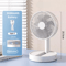 USB Foldable Mini Fan With 4 Speeds Timer Portable Rechargeable Table Fan 1