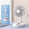 USB Foldable Mini Fan With 4 Speeds Timer Portable Rechargeable Table Fan 2