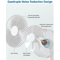 USB Foldable Mini Fan With 4 Speeds Timer Portable Rechargeable Table Fan 3