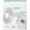 USB Foldable Mini Fan With 4 Speeds Timer Portable Rechargeable Table Fan 3