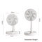 USB Foldable Mini Fan With 4 Speeds Timer Portable Rechargeable Table Fan 5