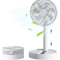 USB Foldable Mini Fan With 4 Speeds Timer Portable Rechargeable Table Fan 0
