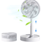 USB Foldable Mini Fan With 4 Speeds Timer Portable Rechargeable Table Fan 0