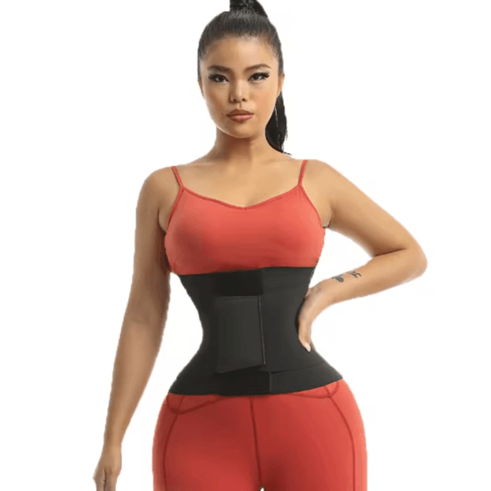 Hourglass Sauna Sweat Waist Trainer Belt Sticky Compression Shapewear For Tummy Control 1