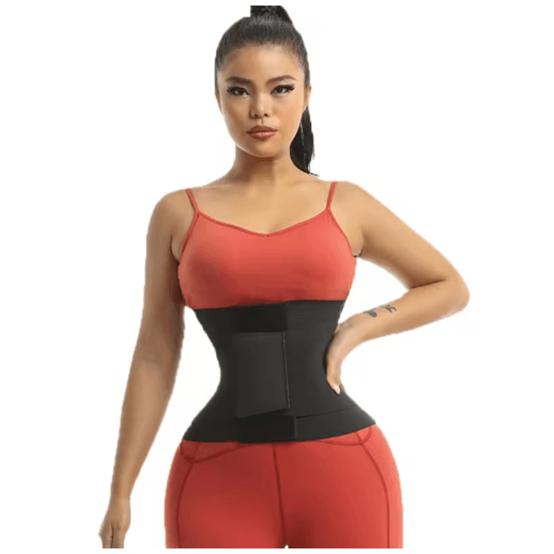 Hourglass Sauna Sweat Waist Trainer Belt Sticky Compression Shapewear For Tummy Control 3