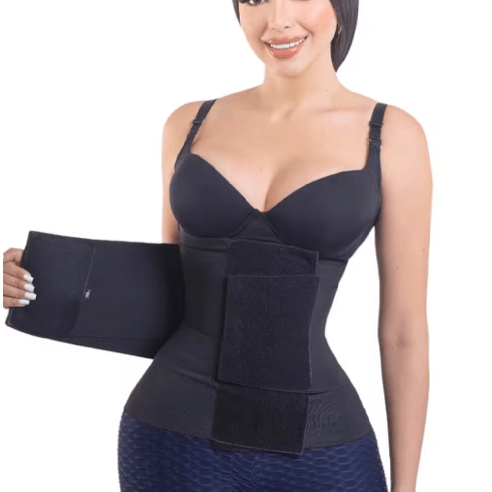 Hourglass Sauna Sweat Waist Trainer Belt Sticky Compression Shapewear For Tummy Control 6