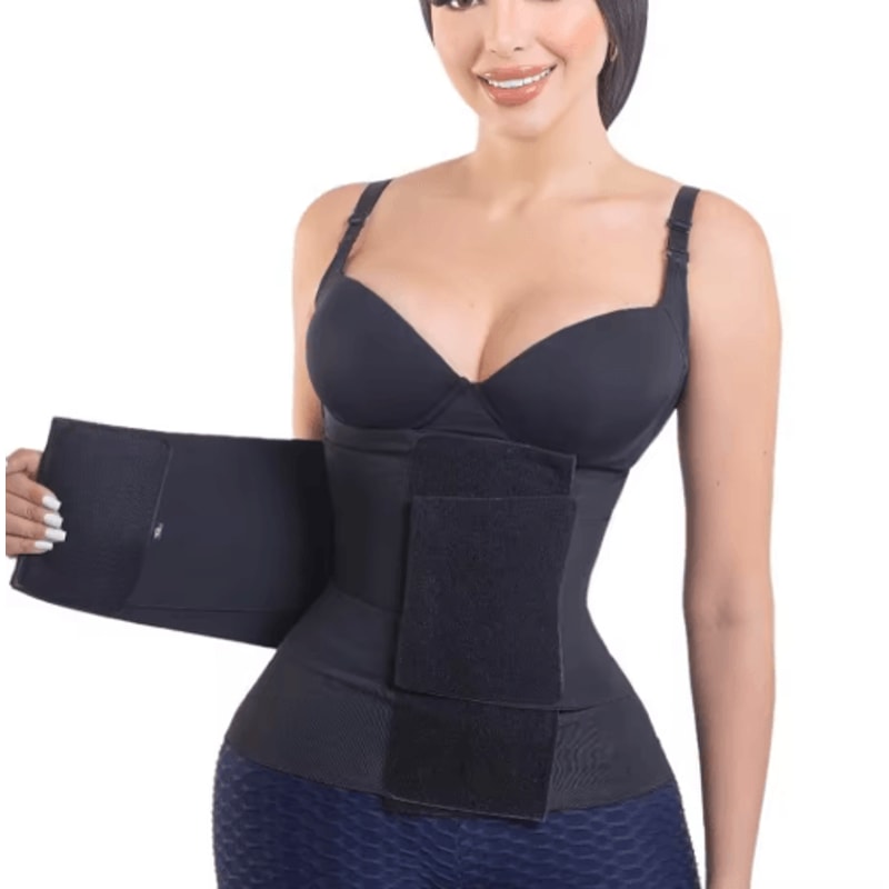 Hourglass Sauna Sweat Waist Trainer Belt Sticky Compression Shapewear For Tummy Control 6