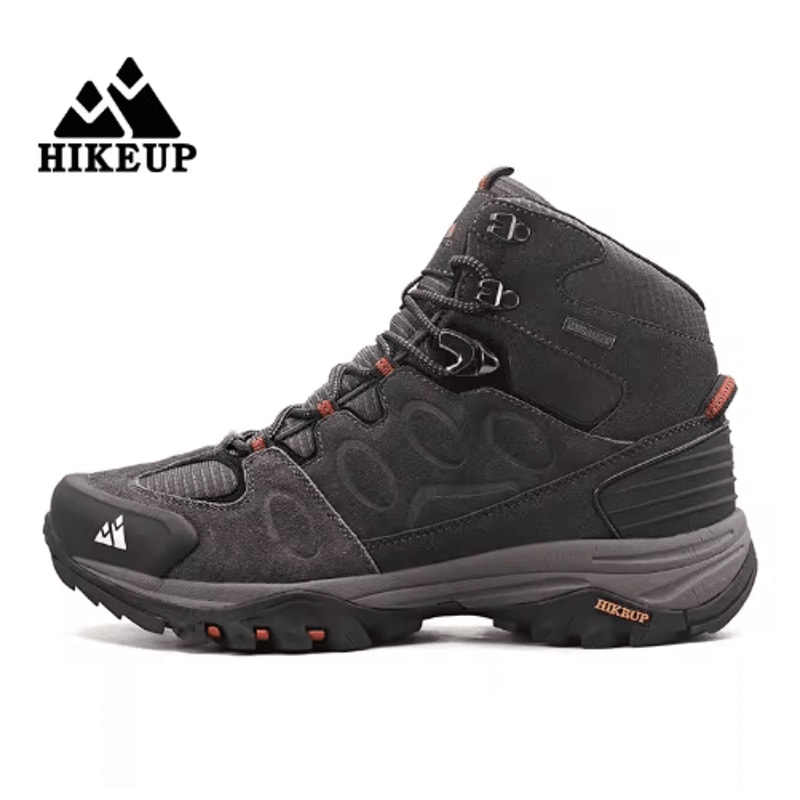 Mens HighTop Hiking Boots NonSlip Suede Winter Trekking Shoes 1
