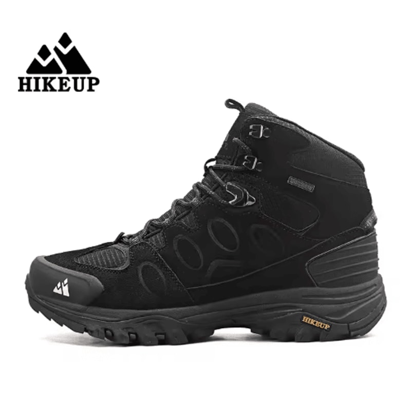 Mens HighTop Hiking Boots NonSlip Suede Winter Trekking Shoes 3