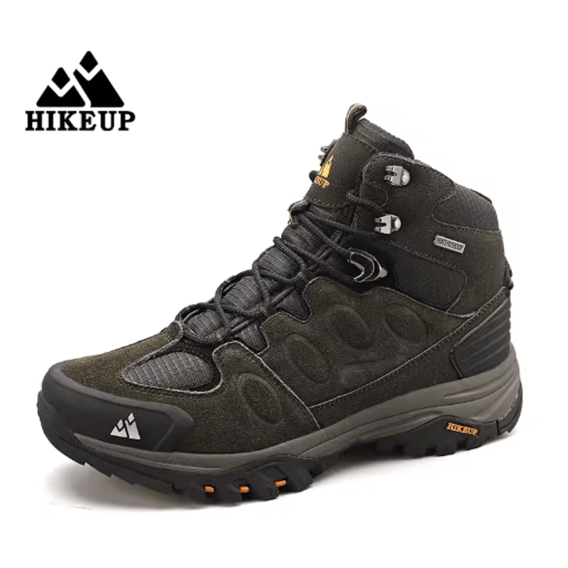Mens HighTop Hiking Boots NonSlip Suede Winter Trekking Shoes 4