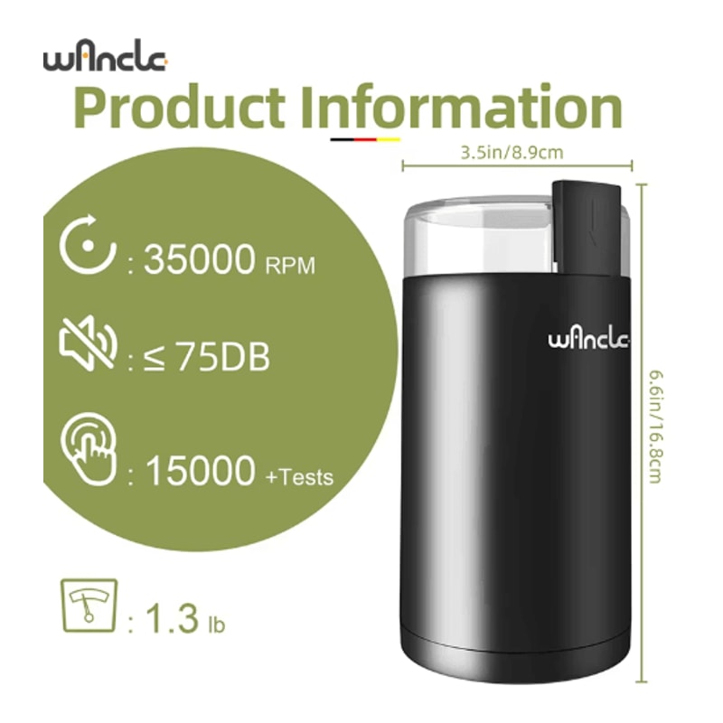 200W HighPower Coffee Grinder Multifunction Electric Bean Spice Grinder 3