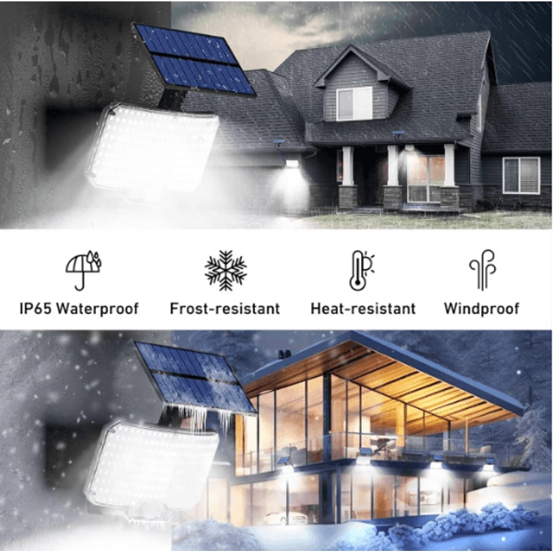 234 LED Solar Motion Sensor Flood Lights Waterproof Outdoor Security Lights With Remote 3