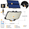 234 LED Solar Motion Sensor Flood Lights Waterproof Outdoor Security Lights With Remote 6