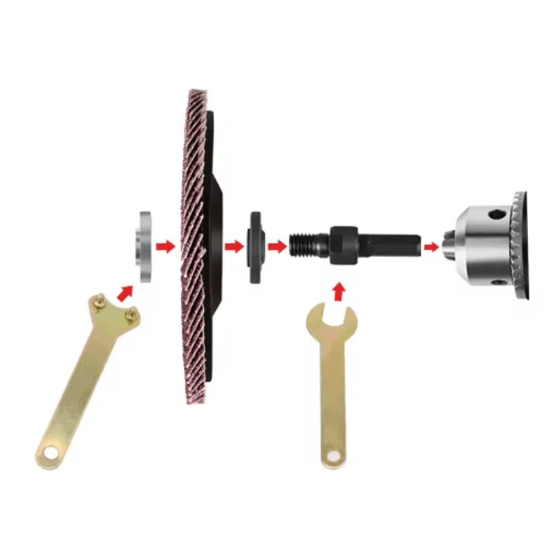 10mm Drill To Angle Grinder Adapter Kit Metal Cutting Polishing Conversion Tool 5