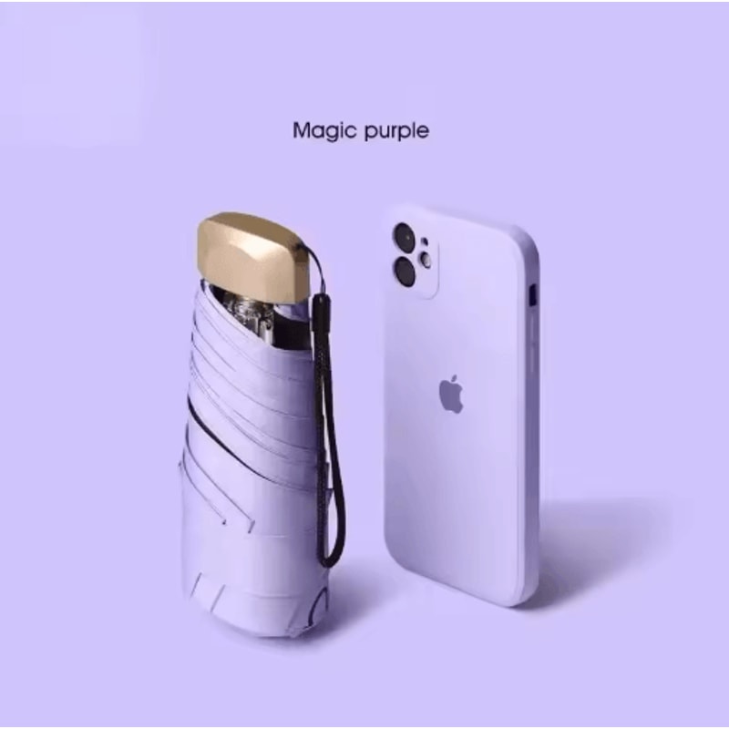 Mini Capsule Pocket Umbrella UltraLight UV Protection Folding Rain Umbrella 2