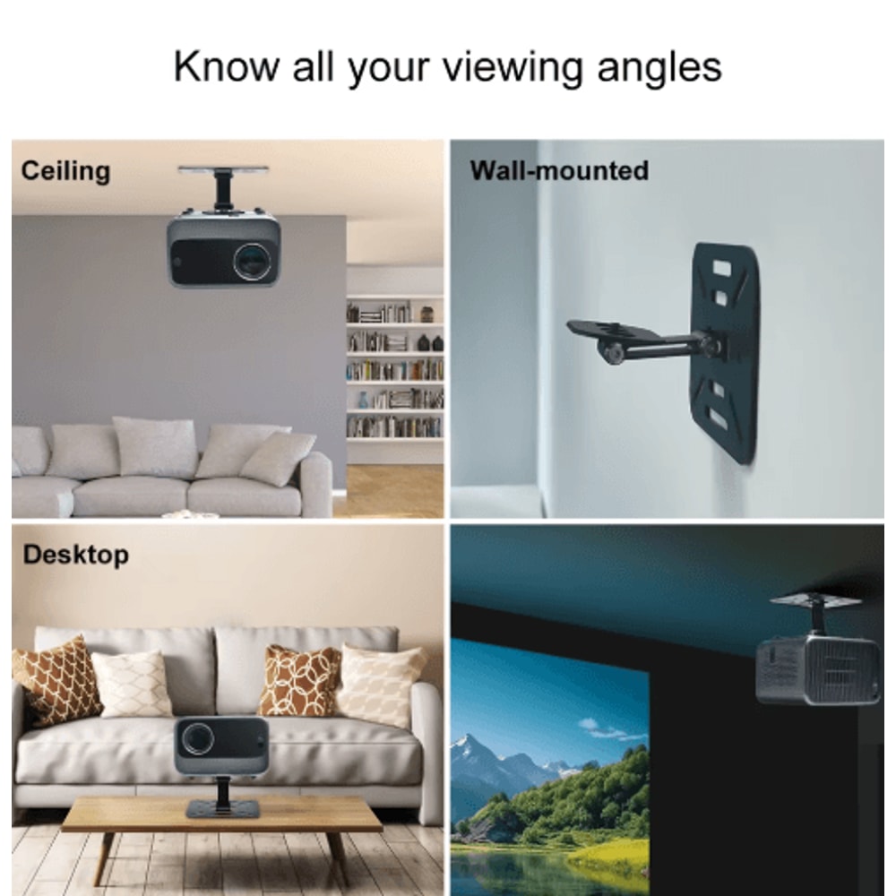 Universal Adjustable Projector Stand Wall Mount Bracket For Home And Office 7