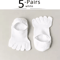 5 Pairs Invisible Toe Socks Breathable Cotton Five Finger NoShow Socks 6