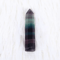Natural Fluorite Crystal Wand Colorful Striped Healing Quartz Point 47CM 2