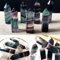 Natural Fluorite Crystal Wand Colorful Striped Healing Quartz Point 47CM 0