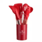 12Piece Silicone Kitchen Utensil Set NonStick Cooking Tools With Wooden Handles 2