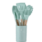 12Piece Silicone Kitchen Utensil Set NonStick Cooking Tools With Wooden Handles 3