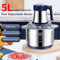 5L Electric Meat Grinder Food Processor Stainless Steel Multifunction Chopper 0