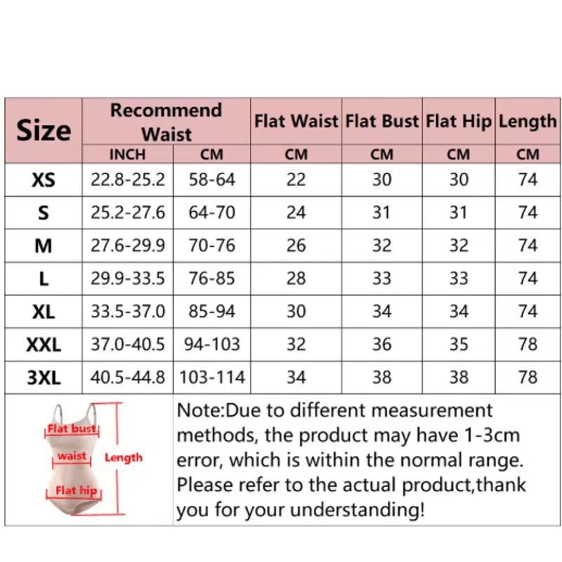 Womens VNeck Spaghetti Strap Bodysuit Slimming Compression Shapewear 3