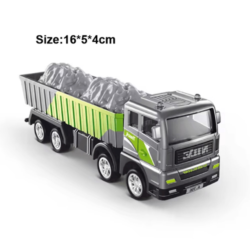 Diecast Construction Vehicle Toy Set Alloy Tractor Excavator Crane Trucks For Kids 2