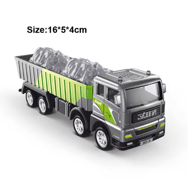 Diecast Construction Vehicle Toy Set Alloy Tractor Excavator Crane Trucks For Kids 2