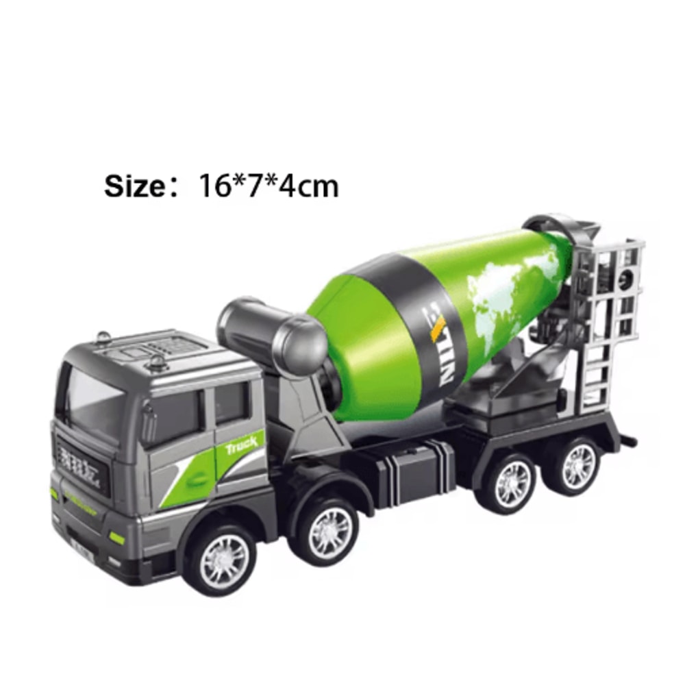 Diecast Construction Vehicle Toy Set Alloy Tractor Excavator Crane Trucks For Kids 8