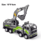Diecast Construction Vehicle Toy Set Alloy Tractor Excavator Crane Trucks For Kids 10
