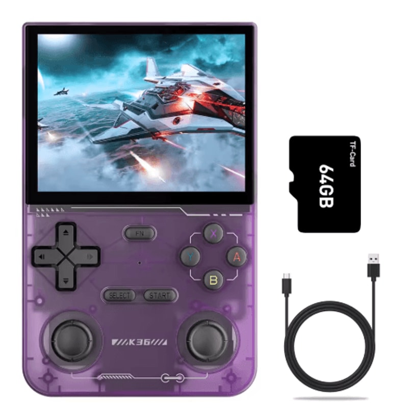 GAMINJA K36 Handheld Game Console 35 IPS Screen With 64GB Classic Games 1