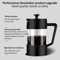 Borosilicate Glass French Press Coffee Maker 3506001000ML Manual Coffee Tea Brewer 7