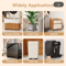 4PCS Adjustable Furniture Riser With Wheels Movable HeavyDuty Appliance Sofa Lifter Pads 4