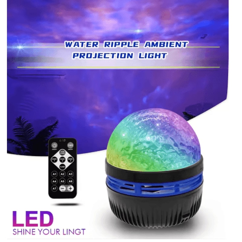 LED Galaxy Star Projector Light MultiColor Night Lamp With Remote Control 3