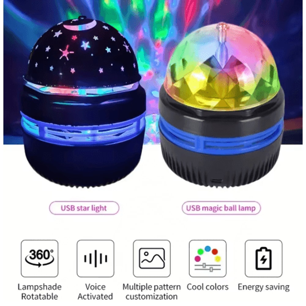 LED Galaxy Star Projector Light MultiColor Night Lamp With Remote Control 7
