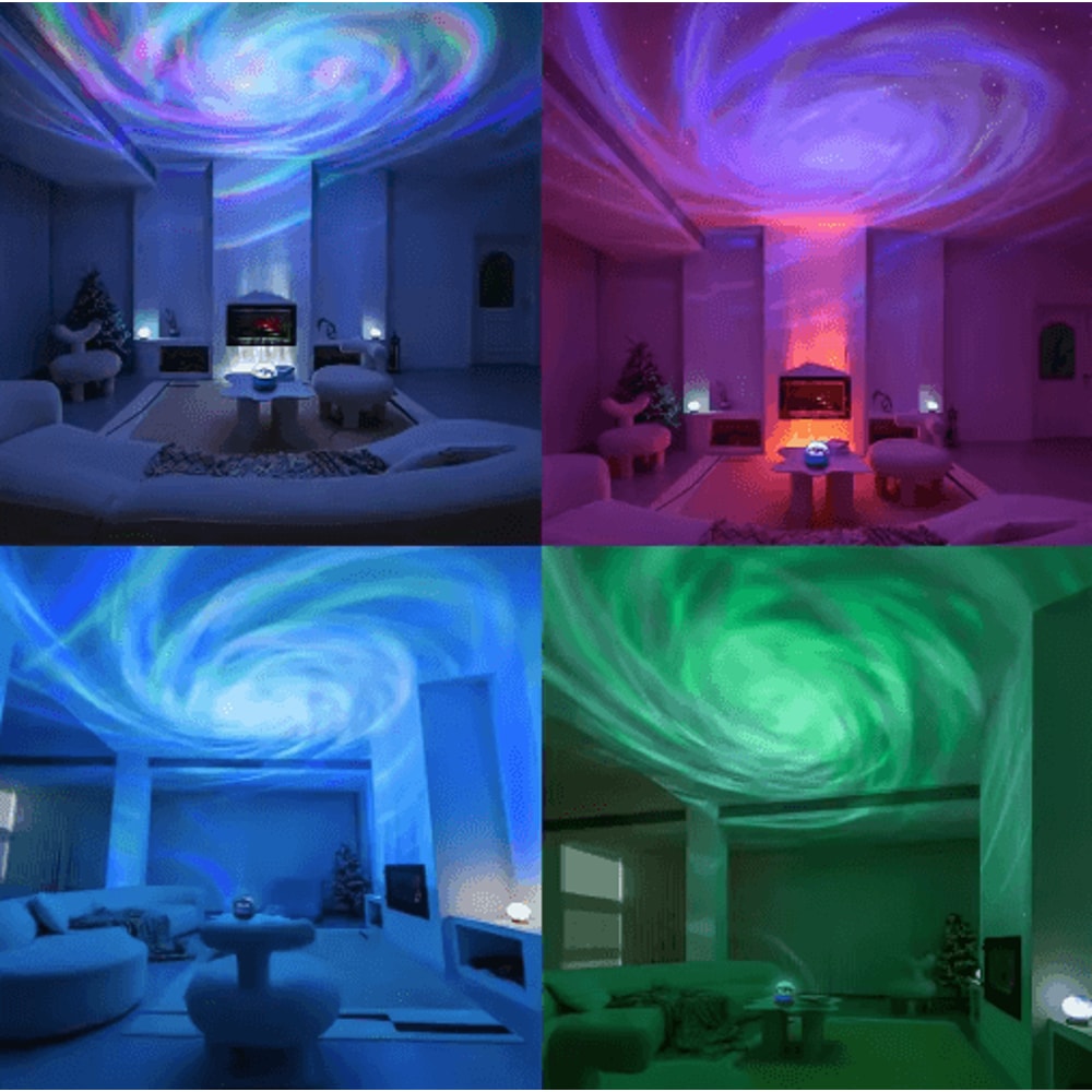 LED Galaxy Star Projector Light MultiColor Night Lamp With Remote Control 9