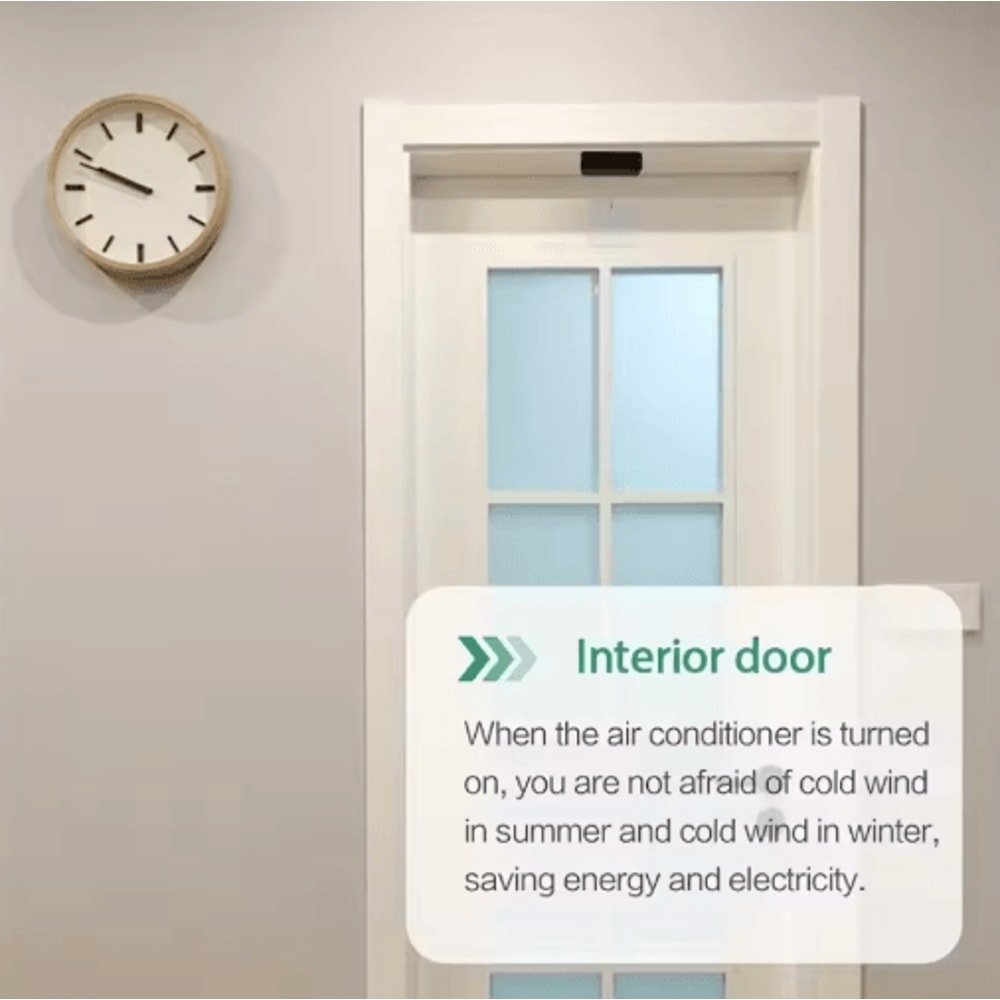 NoDrill Automatic Door Closer Silent Self Closing Door Device For Home Office 3