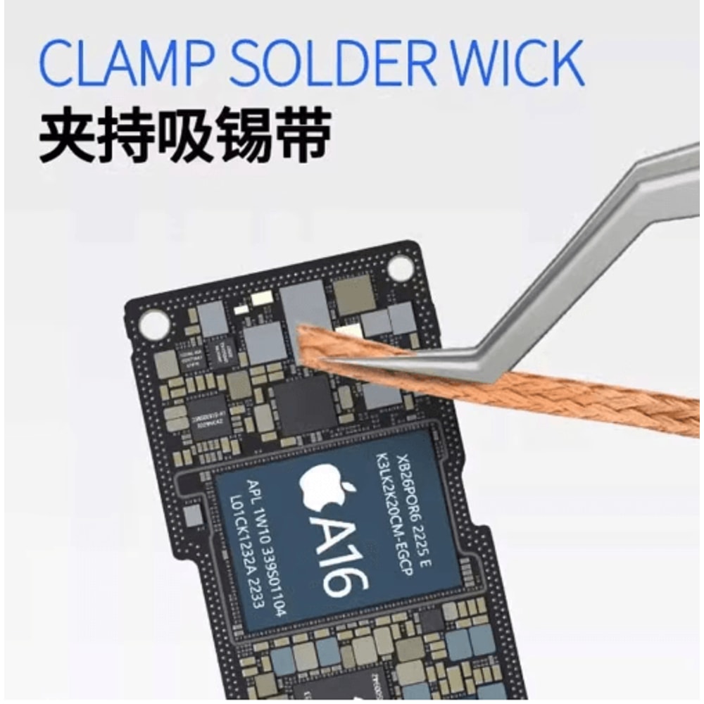 Aax17 Precision Soldering Tweezers AntiSlip Steel Tweezers For Electronics Work 3