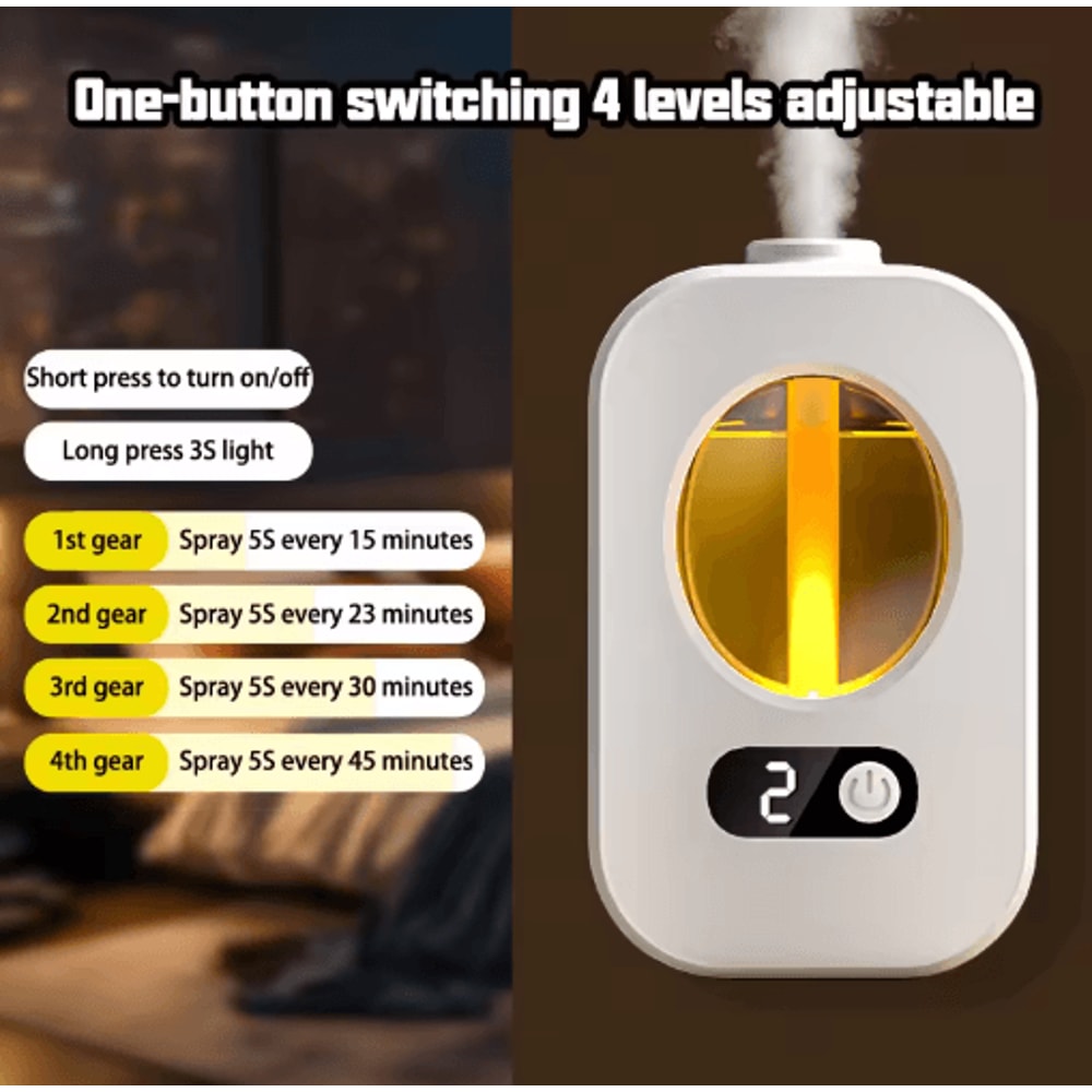 Automatic Aroma Diffuser Air Freshener Essential Oil Bathroom Fragrance Dispenser 9