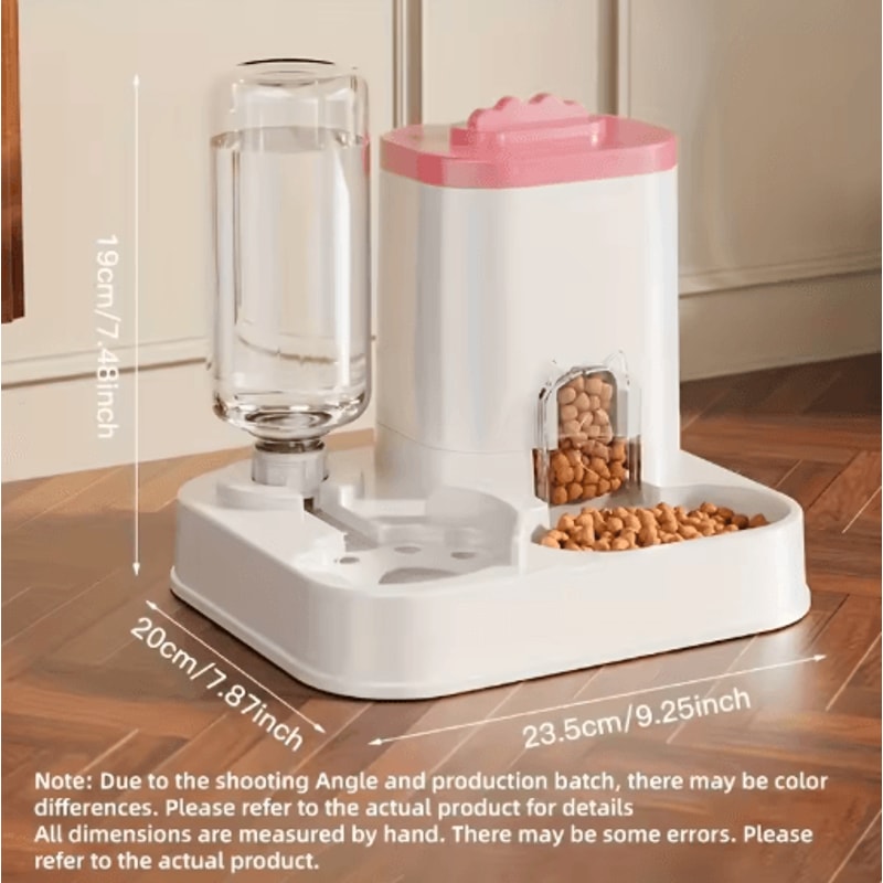 Automatic Cat Water Dispenser Gravity Pet Feeder Spill Proof Large Capacity Design 7